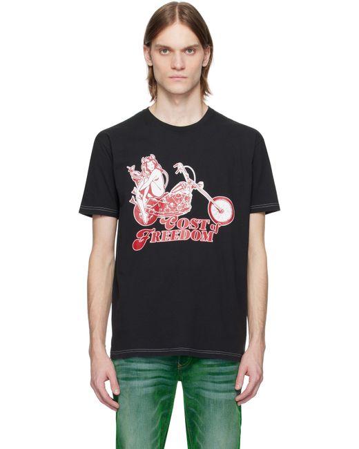 メンズ Cout de la Liberte ブラック Freddie Something Exciting Tシャツ Black