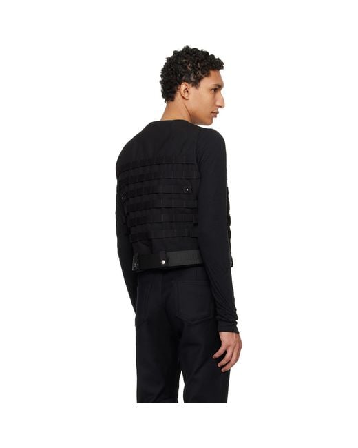 Rick Owens Black Temple Supply Vest for men