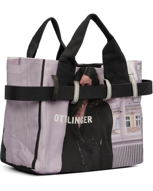 OTTOLINGER Black Maxi Belted Tote