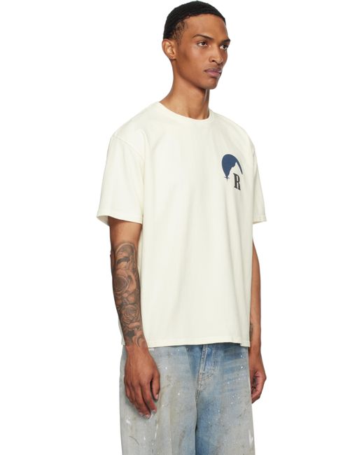 T-Shirt Blanc Cassé À Logos Moonlight Rhude pour homme en coloris Multicolor