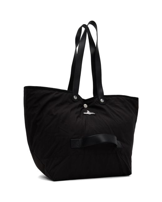 Vivienne Westwood Black Utility Shopper Tote for men