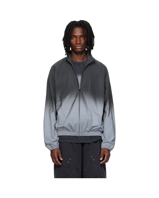 Alexander Wang Black Reflective Track Jacket for men