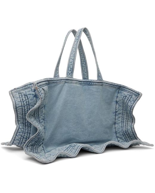 Y. Project Blue Maxi Wire Cabas Denim Tote for men
