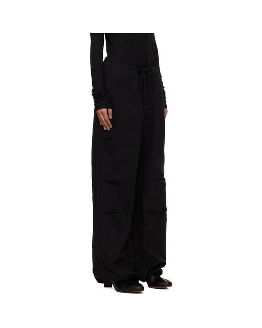 Entire studios Black Barren Cargo Pants