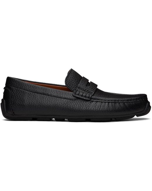 COACH Black Luca Leather Driver for men