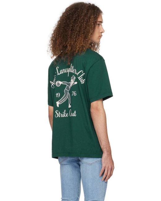 Amiri Green Lanesplitters T-shirt for men