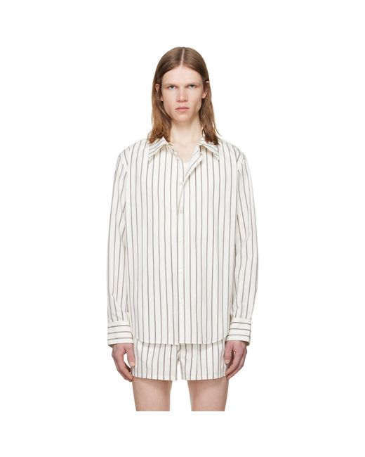 Louis-Gabriel Nouchi White Off- Classic Cotton Shirt for men