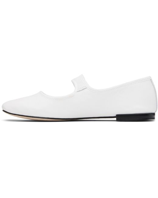 Ballerines De Style Charles Ix Georgia Blanches À Bout Carré Repetto en coloris Black