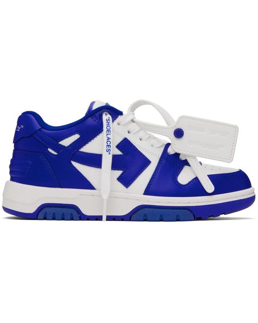 Off-White c/o Virgil Abloh Blue Off- & White Out Of Office Sneakers