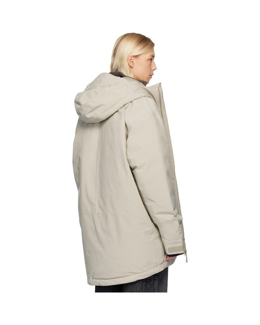 MM6 by Maison Margiela Natural Off- Salomon Edition Hooded Snow Jacket