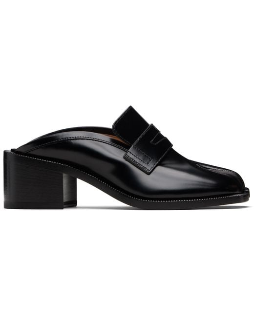 Maison Margiela Black Tabi City Loafer Mules