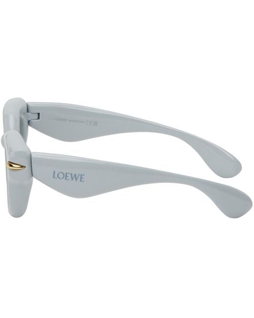 Loewe Black Blue Inflated Round Sunglasses for men