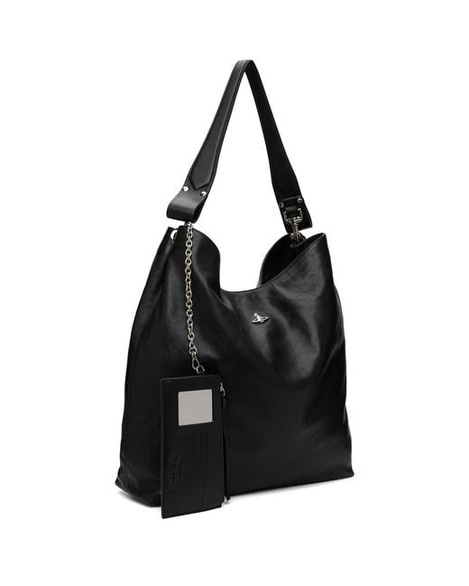 Vivienne Westwood Black Lottie Large Shoulder Tote for men