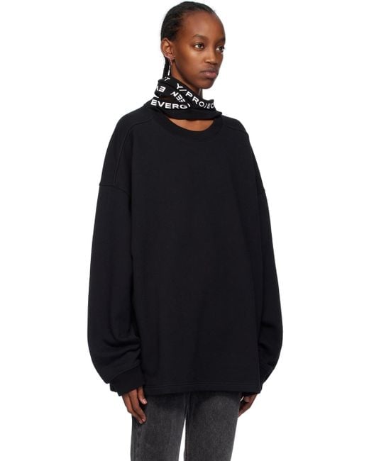 Y. Project Black Triple Collar Sweatshirt