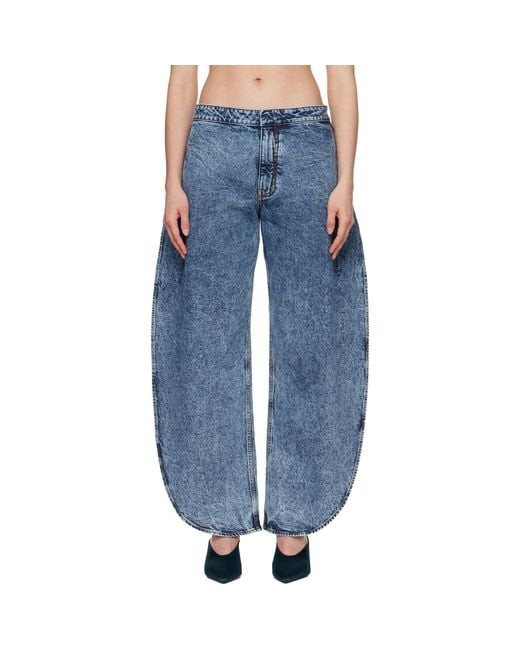 Alaïa Blue Petal Jeans