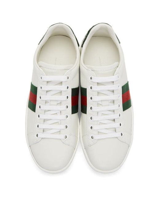 gucci ace sneakers white