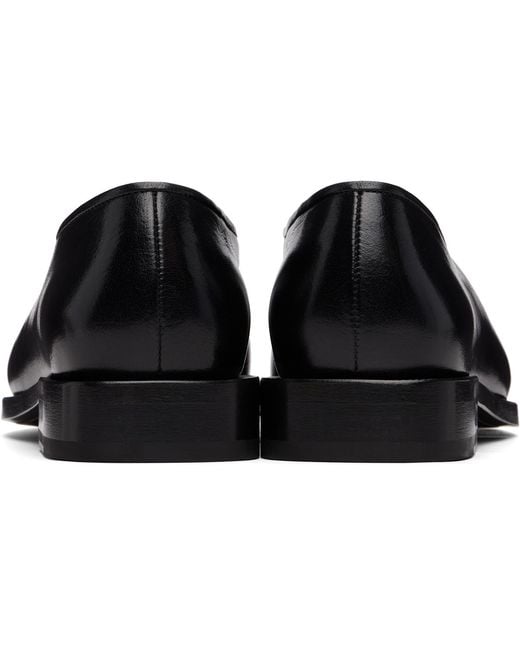 Lemaire Black Anatomic Slip On Loafers for men