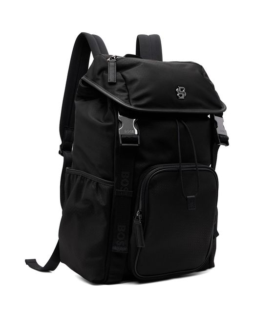 Boss Black Logo Hardware Backpack for men