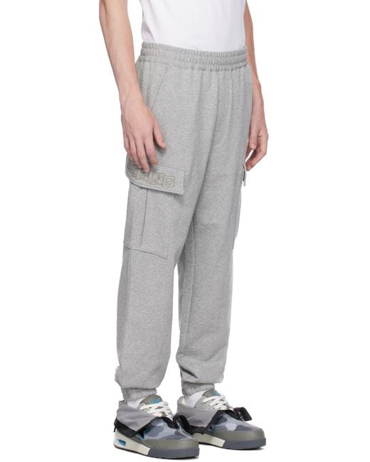 A Bathing Ape White Relaxed Fit Cargo Pants for men