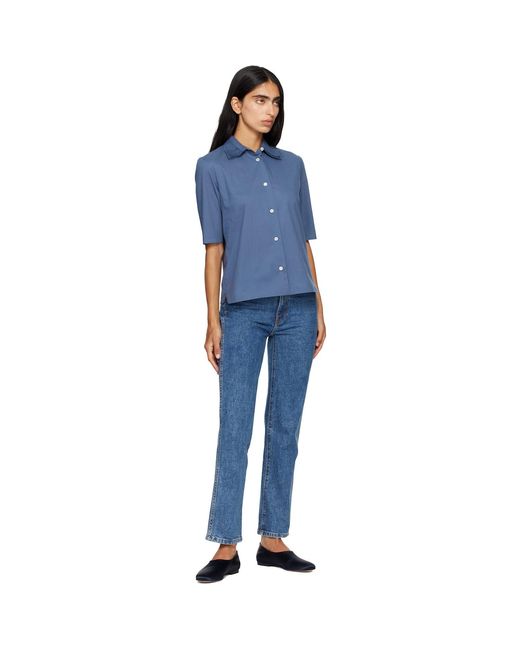 Jil Sander Blue Prince Ballerina Flats