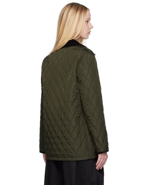 Blouson Matelassé Broadway Vert En Nylon Burberry en coloris Black