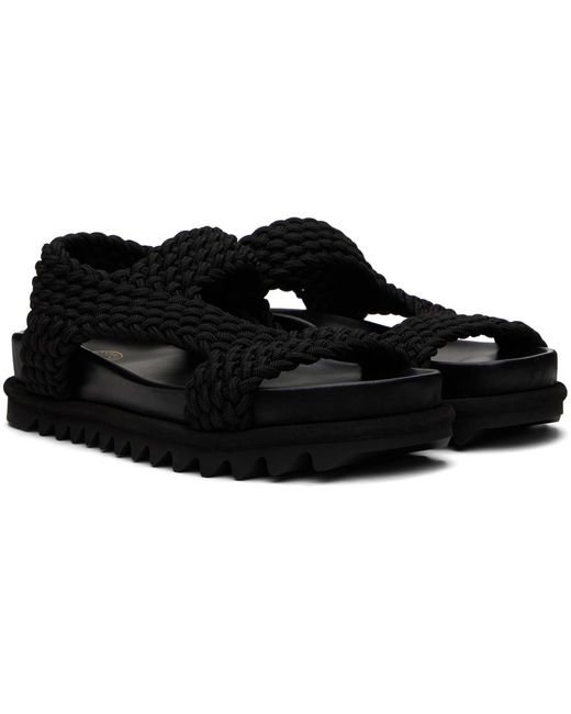 Dries Van Noten Black Slip-on Sandals for men