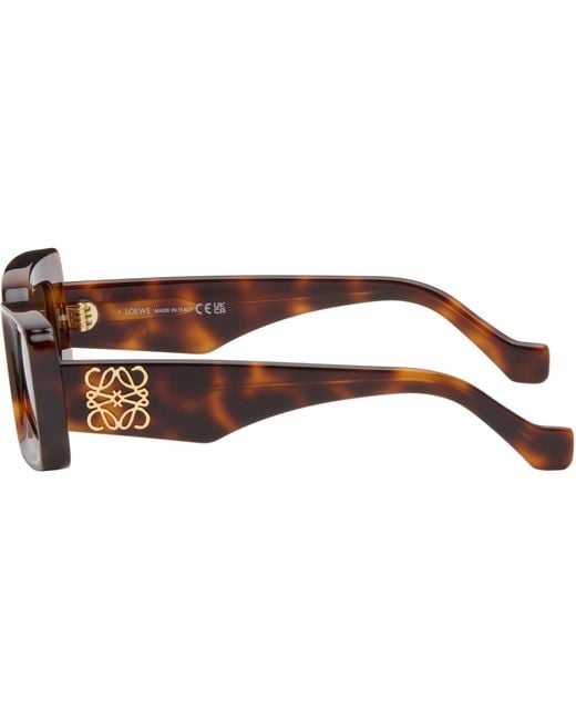 Loewe Black Rectangular Sunglasses for men