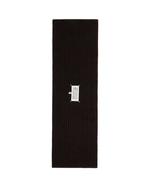 Maison Margiela Black Cashmere Scarf