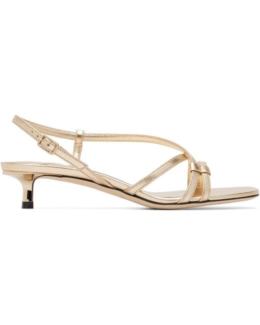 Jimmy Choo Metallic Farris 35 Heeled Sandals