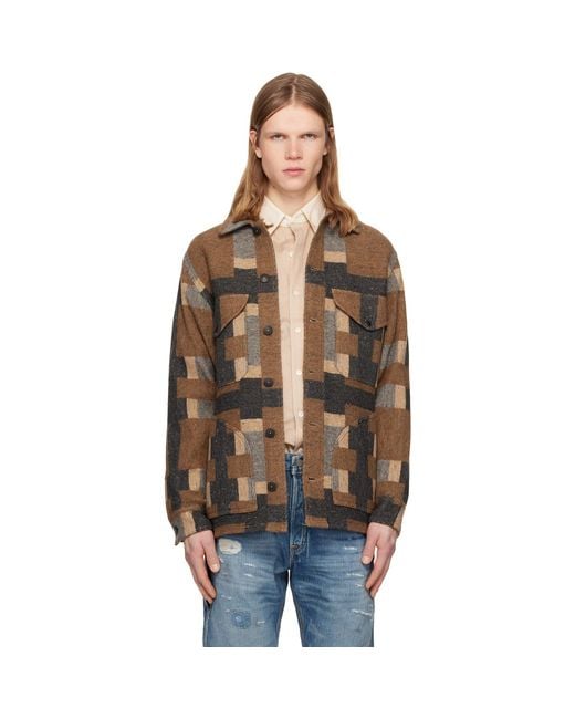 RRL Black Ashford Shirt Jacket for men