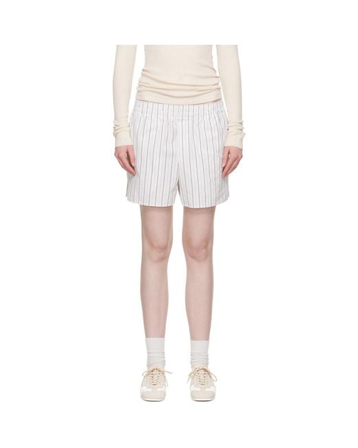 AMI Black Cotton Elasticated Shorts
