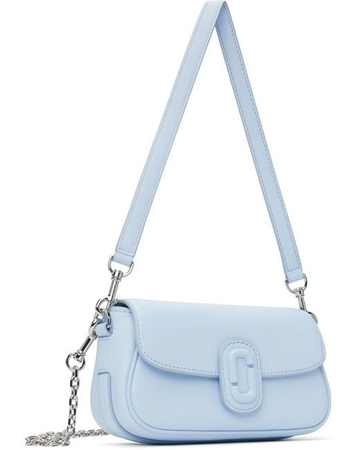 Marc Jacobs Blue Structured Leather Shoulder Bag