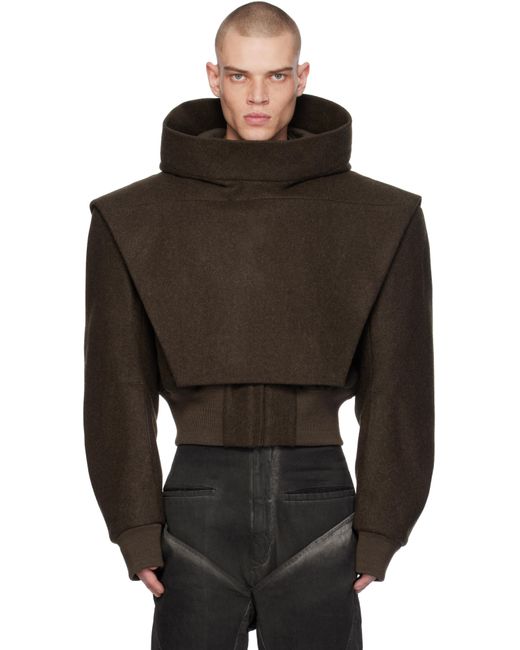 Rick Owens Black Porterville Tatlin Flight Bomber Jacket for men