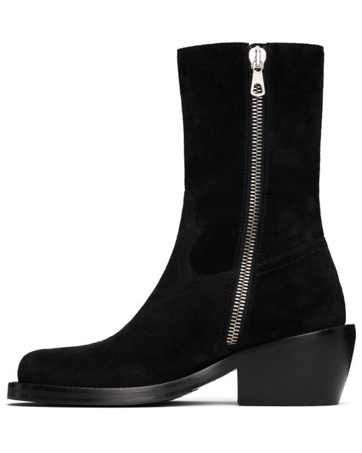 Dries Van Noten Black Zip Boots for men