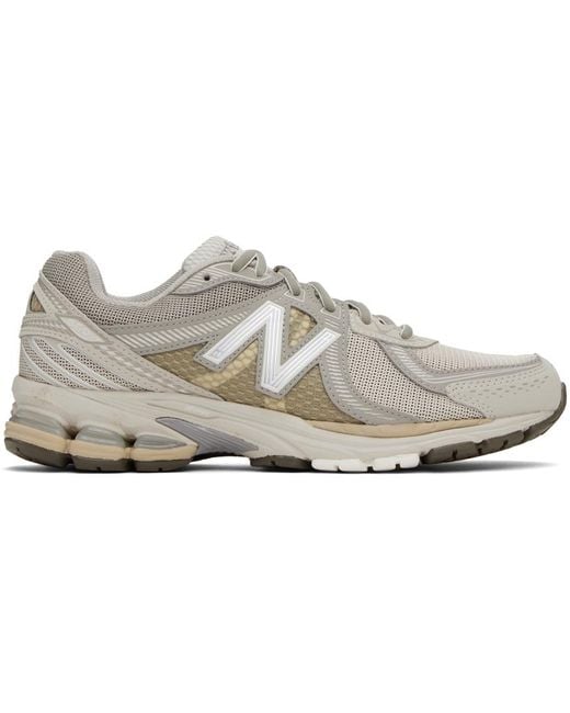 New Balance Black Taupe 860v2 Sneakers