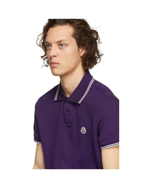 purple moncler shirt