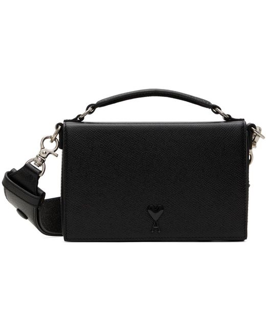 AMI Black Lunch Box Bag for men
