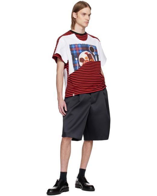 Charles Jeffrey Red Auld Hag Edition Double T-Shirt for men