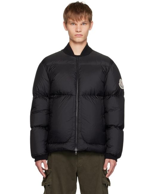 Moncler Black Diya Down Bomber Jacket for men