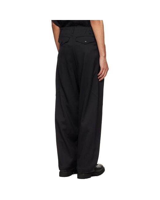Julius Black Prism Trousers for men