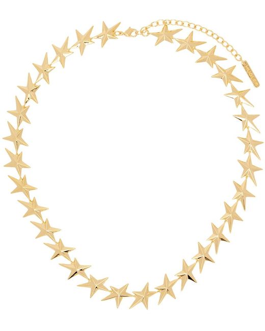 Mugler Metallic Gold Star Necklace