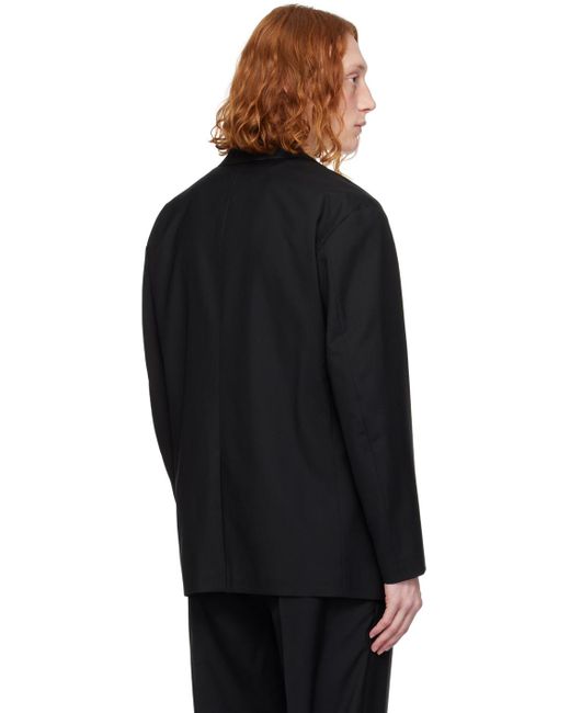 N. Hoolywood Black Tailored Blazer for men