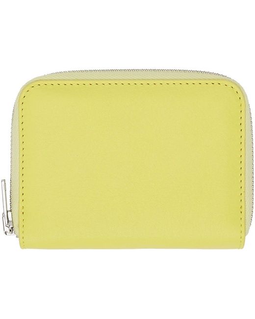 Maison Kitsuné Yellow Cloud Zipped Wallet for men