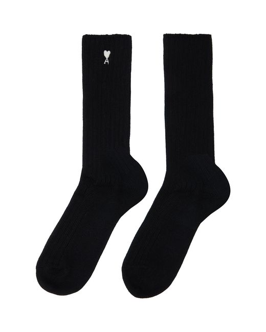 AMI Gray Three-Pack Ami De Coeur Socks for men
