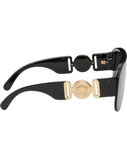 Versace Gray Medusa Biggie Pilot Sunglasses