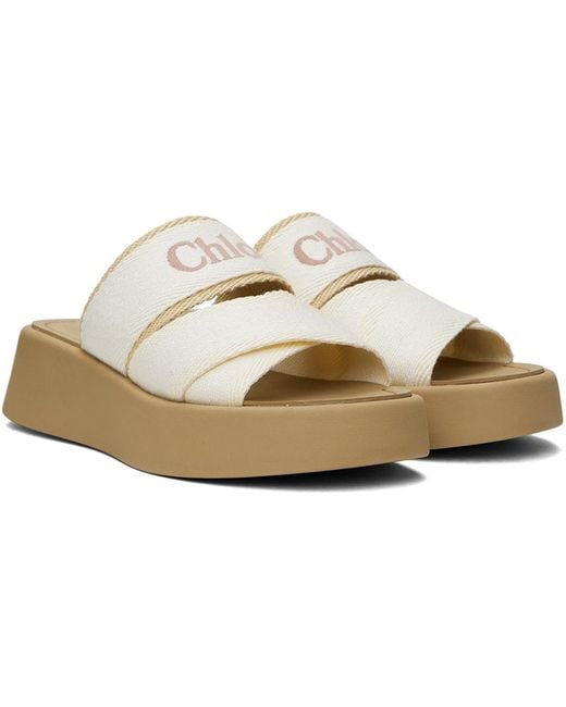 【Chloe】Mila プラットフォーム スライド Chloé Mila Slide Sandals in Black | Lyst