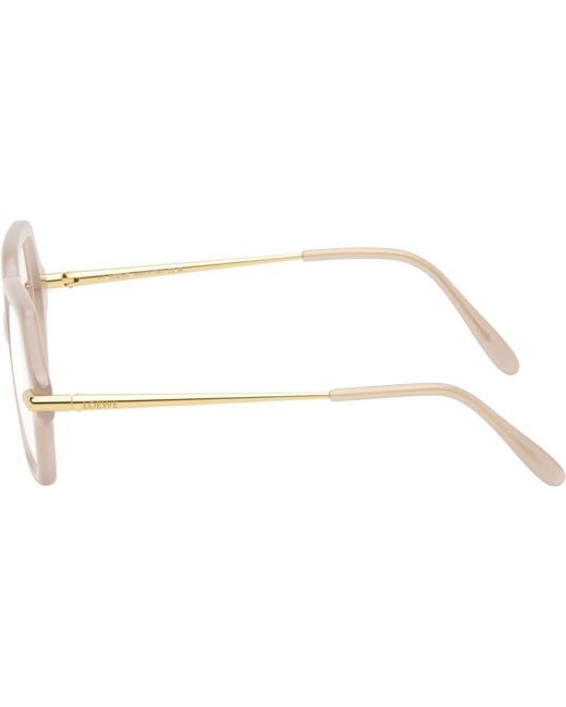 Loewe Brown Taupe Slim Glasses