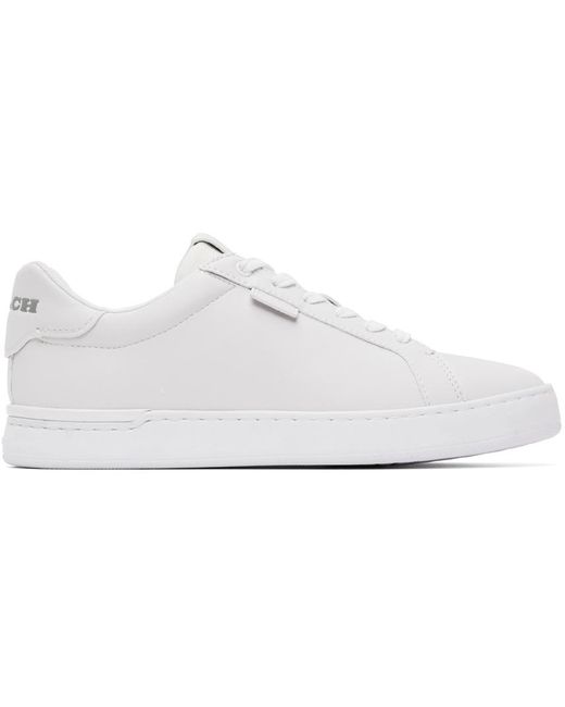 COACH Leather White Lowline Low-top Sneakers for Men | Lyst