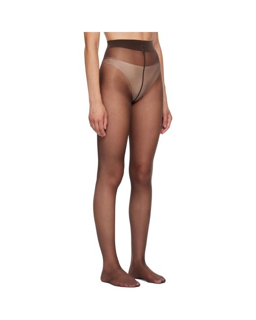 Wolford Brown Satin Touch 20 Tights