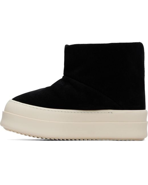 Rick Owens Black Tower Mega Bumper Low Lunar Boots
